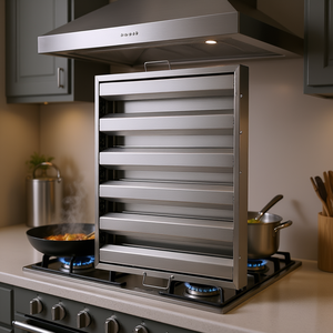 Filtre de hotte de cuisine en acier inoxydable 19,5L x 19,5H pouces, type déflecteur, ventilation efficace pour usage en cuisine - Product Image 2