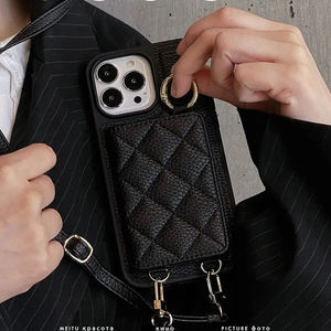 Borsa di lusso Plug-in per il trucco specchio per il telefono per donna custodia per telefono cellulare accessori per Iphone 15 13 14 Pro Max - Product Image 1