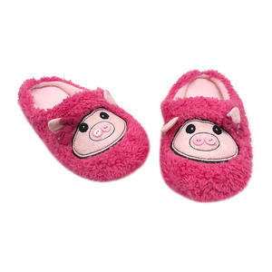 Mignon antidérapant maison pantoufles pour femmes chaud polaire hiver <span class=keywords><strong>ménage</strong></span> drôle floue Animal cochon pantoufles - Product Image 3