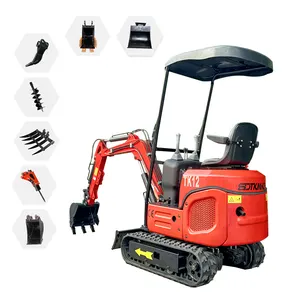 High quality 1200kg mini excavator hydraulic 1.2 ton small digger sale for sale
