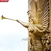 Große Steins chnitzerei Marmor Engel Skulptur Relief im Freien