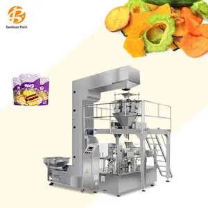 Automatic Rotary Stand Up Zipper Bag For Pharma Tablet And Capsule Dried Fruit Sugar Doypack Packaging Machine