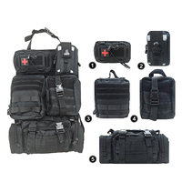 Système de premiers secours modulaire MOLLE Bestreat, pochettes en nylon 1000D résistantes, trousse médicale personnalisable pour la voiture, la maison et l'extérieur.