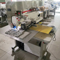 Machine à coudre pour la pose de trous dans les poches arrière des jeans