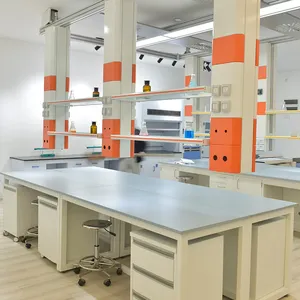 Banco de parede para laboratório de química, equipamento profissional para laboratório, fornecimento de vários laboratórios
