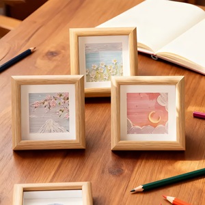 Marcos de Fotos de <span class=keywords><strong>Madera</strong></span> Ecológicos y Duraderos para Colgar en la <span class=keywords><strong>Pared</strong></span>, con Logotipo Personalizado, para Exhibición de Arte, Novedad 2026 - Product Image 4