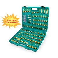 Kit de détection et de réparation de fuites pour système de climatisation automobile en laiton – Outils de diagnostic de fuites A/C