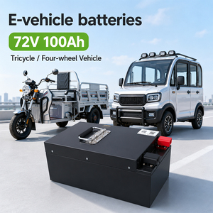แบตเตอรี่ลิเธียมกำลังสูงแบบกำหนดเองจากโรงงาน 72V 100Ah LiFePO4 สำหรับรถสามล้อและรถยนต์สี่ล้อ - Product Image 1