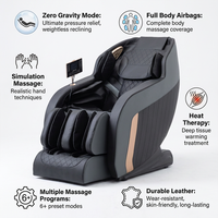 Fauteuil de massage inclinable OYEAL pour tout le corps, zéro gravité, pliable, Bluetooth, cuir, shiatsu, chaleur, contrôle du temps, massage des pieds