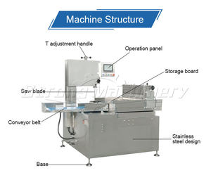 Heavy Duty Automatic Frozen Beef Steak and Ribs Cutting Machine with Double <b>Saw</b> Blades - Product Image 2