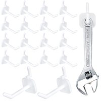 Crochets robustes pour panneaux rainurés, supports de présentation métalliques, crochets en fer chromé pour étagères de magasin de détail