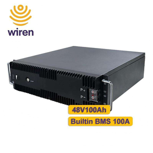 Batterie de secours LiFePO4 Wiren T5 48V 100Ah pour station de base 5G, surveillance à distance 4G, antivol, montage en rack 3U, batterie LFP - Product Image 1