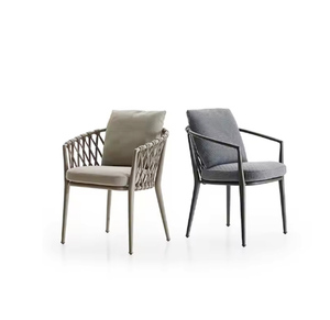Mobilier d'extérieur pour hôtel Chaise longue <span class=keywords><strong>de</strong></span> <span class=keywords><strong>luxe</strong></span> en aluminium à siège unique avec corde pour restaurant, parc ou villa, piscine, plage, <span class=keywords><strong>bain</strong></span> <span class=keywords><strong>de</strong></span> <span class=keywords><strong>soleil</strong></span> - Product Image 4