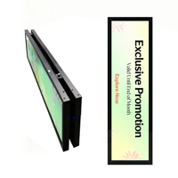Pantalla LCD de Doble Cara para Publicidad en Bordes de Estantes, Animación para Interiores, Centros Comerciales de Alta Gama, Supermercados, Señalización Digital de Precios