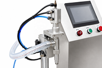 Machine de remplissage automatique à buse unique pour bouteilles de lotion, sauce tomate, beurre de cacahuète, crèmes épaisses et pâtes, flacons en verre