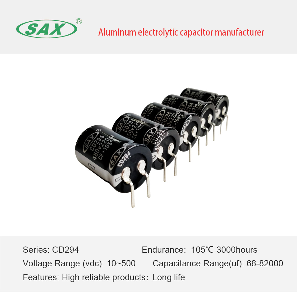 SAX Power Supply Capacitors - Low Impedance & High Stability