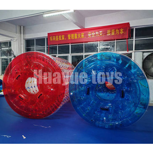 HUAYUE parque acuático colorido al aire libre 2,2*2M rodillo de agua inflable juegos flotantes <span class=keywords><strong>rueda</strong></span> rodante para adultos y niños - Product Image 4