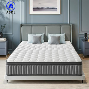 Colchón de Masaje para Hotel, Envasado al Vacío, Colchón de Gel Sólido, Tela Suave, Tamaño King, Resortes Encapsulados, Espuma de Látex, Espuma Viscoelástica - Product Image 1