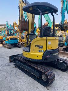 Mini-excavatrice sur chenilles hydraulique compacte d'occasion Vio35-6 jaune pour l'agriculture et la construction - Product Image 2