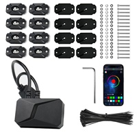 8 Pods Haute Luminosité Voiture Underglow Multicolore RVB Haute Performance Puce LED Off-road Ambient Rock Light