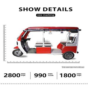 Nouveau Design 2026 Tricycle Adulte Taxi Bajaj 3 Roues Véhicule Électrique (EV) Rickshaw Le Plus Populaire - Product Image 6