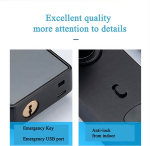 Cerradura Inteligente Digital <span class=keywords><strong>Wifi</strong></span> HR04 Smart Life con App Tuya, Escáner Biométrico <span class=keywords><strong>de</strong></span> Huellas Dactilares y Contraseña - Product Image 6