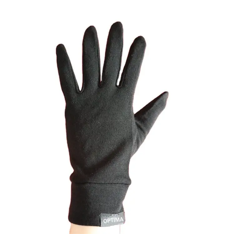 Winter Warm Unisex Custom Logo Merino Wool Ski Gloves Liner