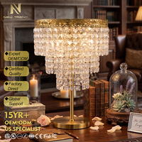 Lámpara de Araña LED de Cristal Recargable con Control Táctil de 5W, Moderna, para Centro de Mesa de Boda