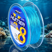 Ligne de pêche tressée ABA HUNTER 8 brins PE 300M, haute résistance à l'abrasion, sans étirement, ligne tressée multifilament, vente en gros