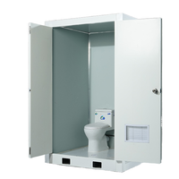 TOPPRE Toilettes publiques préfabriquées amovibles et mobiles, remorque WC extérieure, toilettes mobiles, douche mobile, réservoirs de toilettes portables