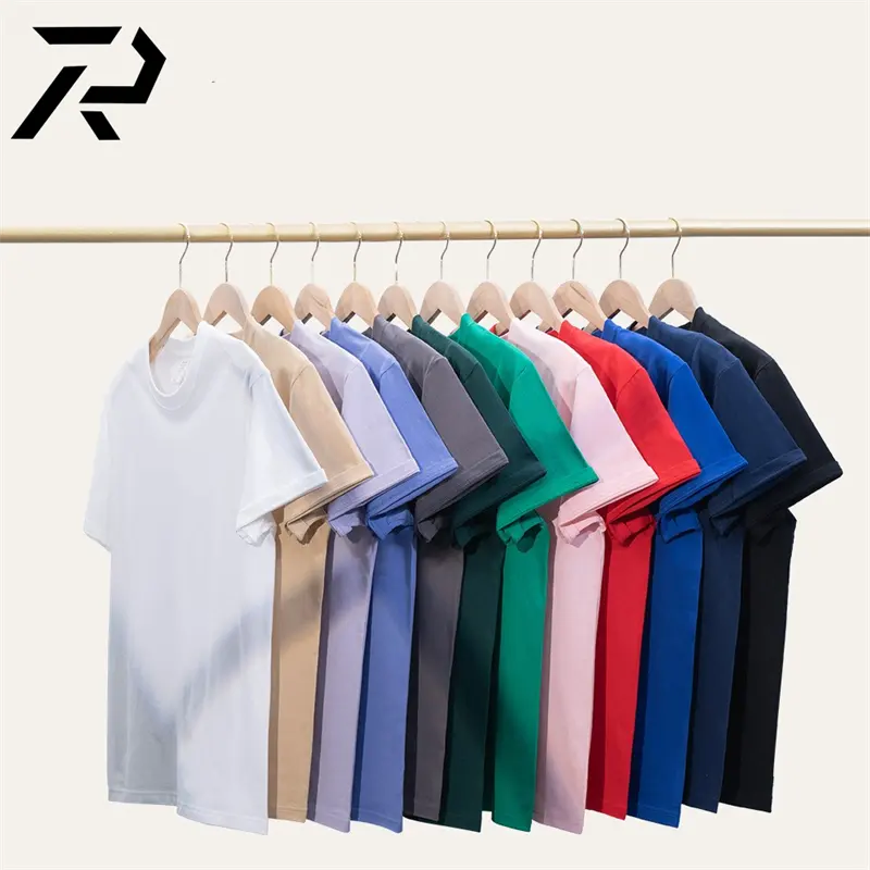 Camiseta de algodão personalizada, de alta qualidade, para homens, tamanho grande, vazio, impressão, camisetas masculinas