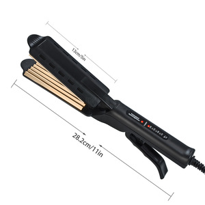 Plancha de pelo de vapor con pantalla LCD, plancha de cerámica plana, rizador, plancha de pelo de etiqueta privada - Product Image 4