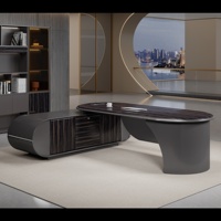 Bureau de Direction Moderne Design de Haute Qualité, Bureau d'Angle en Bois en Forme de L, Bureau Informatique Convertible