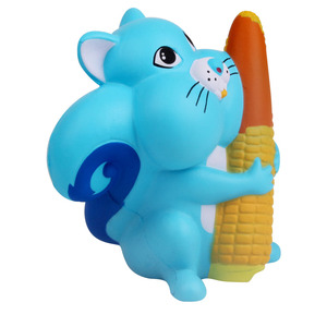 Juguete de espuma de poliuretano con forma de ardilla linda con maíz, de rebote lento, para niños de 2 a 4 años, unisex, juguete antiestrés. - Product Image 3