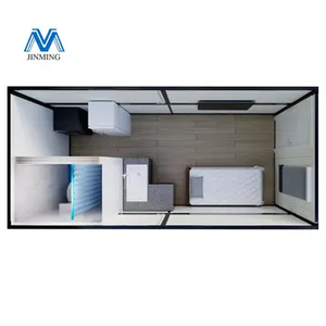 Casa prefabbricata pieghevole 360 ° <span class=keywords><strong>parete</strong></span> di vetro con isolato doppio smalto zincato struttura in acciaio per scenario <span class=keywords><strong>camera</strong></span> vista mare - Product Image 6