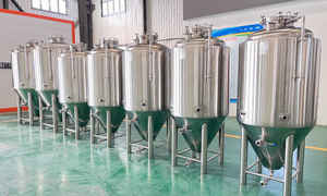 ถังทำความเย็นสำหรับเบียร์ ถังหมักเบียร์แบบสองชั้น ระบบต้มเบียร์ไฟฟ้า Vevor สแตนเลส <span class=keywords><strong>1000</strong></span> <span class=keywords><strong>ลิตร</strong></span> - Product Image 3