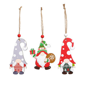 4-pack of wooden <b>Christmas</b> faceless old man figurines, <b>Christmas</b> tree ornaments, <b>Christmas</b> decorations - Product Image 5