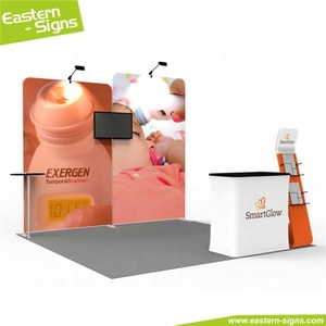 De gama <span class=keywords><strong>alta</strong></span> de aluminio, tela de tensión publicidad ligera exposición pantalla booth constructor - Product Image 6