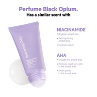 Sérum hydratant roll-on OEM Black Crow, éclaircissant et lissant, anti-transpirant liquide pour éclaircir et lisser les aisselles, unisexe