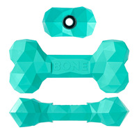 Jouets à mâcher pour chiens en caoutchouc écologique en forme de diamant agressif avec corde intégrée pour la santé dentaire, utilisation intérieure/extérieure