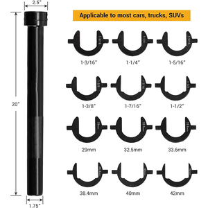 13 Piece Master Inner Tie Rod Tool <strong>Set</strong> with 12 Crowfoot Adapters &amp; 1/2 Inch Drive <strong>Tube</strong> - Product Image 2