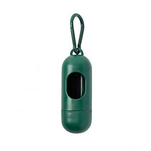 Distributeur portable de sacs à déjections canines grande capacité en ABS, design simple, crochet en silicone lavable, solution réutilisable pour l'hygiène des animaux - Product Image 5