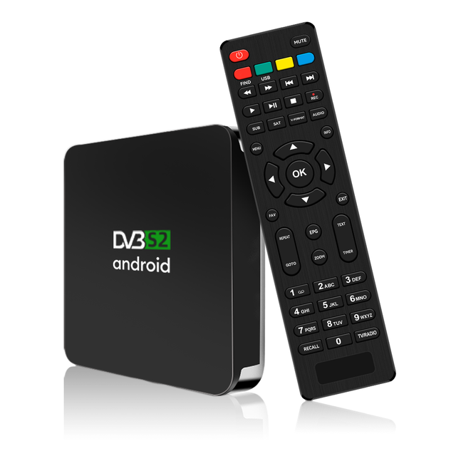 OTT Satellite Tv Receiver 4K Android and DVB S2 Smart Android Tv Box OTT DVB S2 Hybrid TV Box