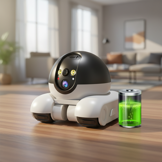 Intelligent Mobile Robot Dual-screen Camera WIFI Wireless HD Pet-friendly Home Security Camera