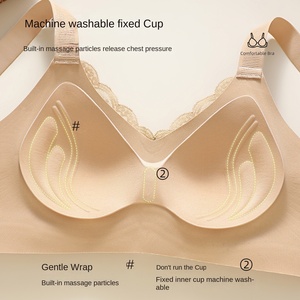 Nouveau soutien-gorge push-up sans armatures en dentelle gelée pour femme, sans coutures, sans anneaux, stéréo, bonnet 3/4, à bretelles ajustables pour usage quotidien - Product Image 4
