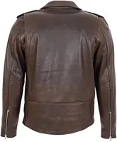 Оригинальная мужская куртка из натуральной кожи, Классическая модная Байкерская кожаная куртка из ягненка, мотоциклетная водонепроницаемая куртка