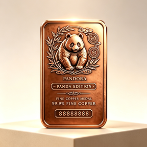 Medalla Rectangular de Cobre Artístico de 1 Kg, 99.9% Puro, Grabada, Pieza Coleccionable para Exhibición - Product Image 2