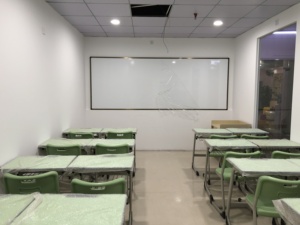 Tableau blanc magnétique réversible mobile Double face de bureau avec roues cadre d'entraînement personnalisé vert - Product Image 4