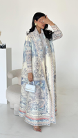 Abaya élégante pour l'Aïd al-Fitr, style Dubaï Ramadan, pour femme musulmane, Kaftan turc, belle tenue islamique, robe