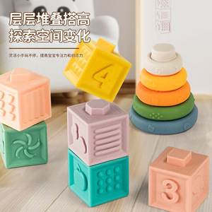Jeu d'empilage de balles Manhattan pour l'éveil cognitif de la petite enfance, jouets en plastique pour enfants de 13 à 24 mois, tri, emboîtement, empilables - Product Image 2